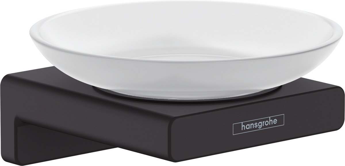 Hansgrohe мыльница 41746670 1 шт, металл, керамика купить,NaN