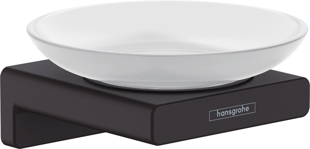 Hansgrohe мыльница 41746670 1 шт, металл, керамика купить,NaN