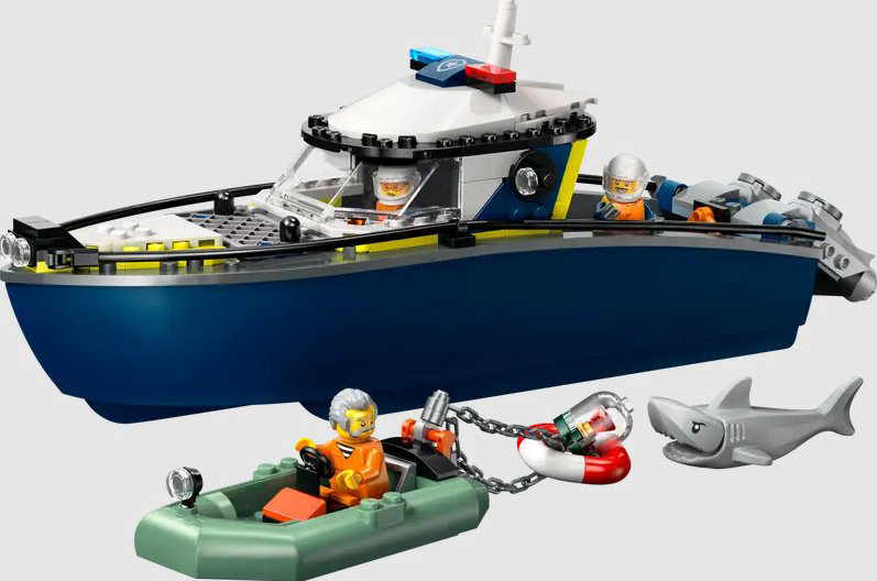 Конструктор LEGO Погоня на полицейском катере, деталей 264 шт купить,NaN