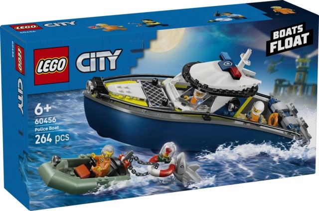 Конструктор LEGO Погоня на полицейском катере, деталей 264 шт