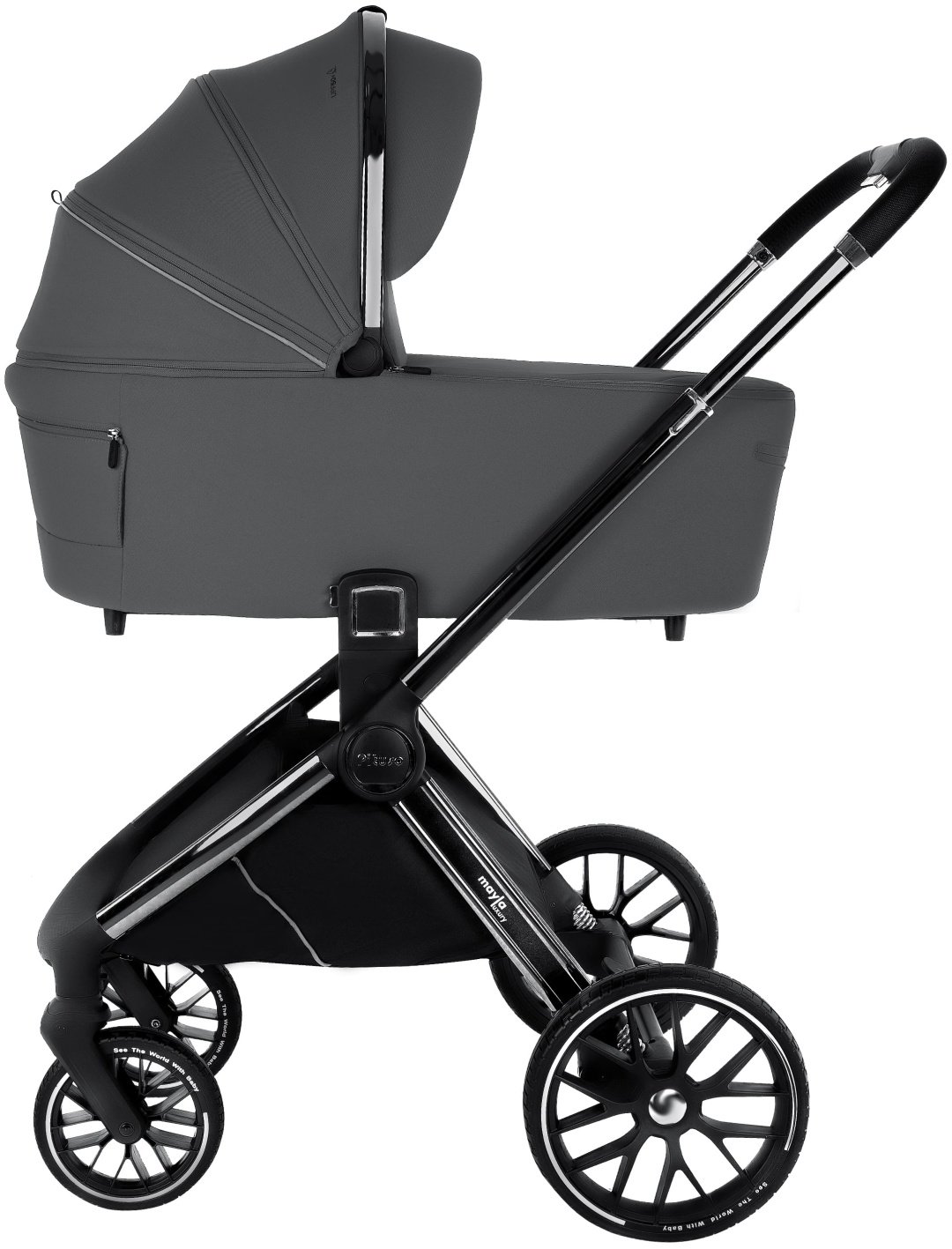 Коляска универсальная 2 в 1 Pituso Mayla Luxury LXR/555 Dark Grey, темно-серый купить,0