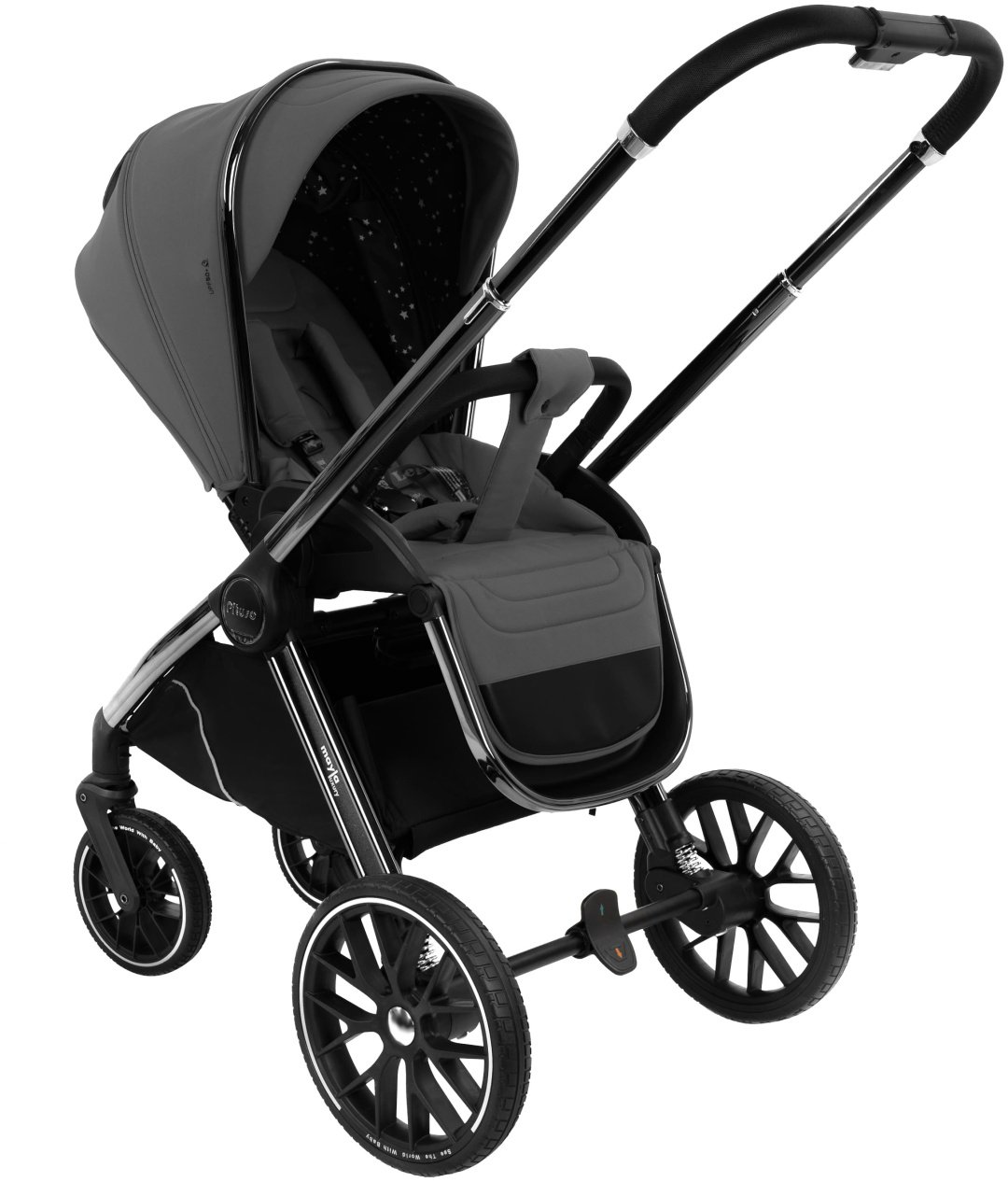 Коляска универсальная 2 в 1 Pituso Mayla Luxury LXR/555 Dark Grey, темно-серый купить,0