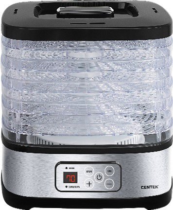 Сушилка для фруктов и овощей Centek CT-1650 серебристая