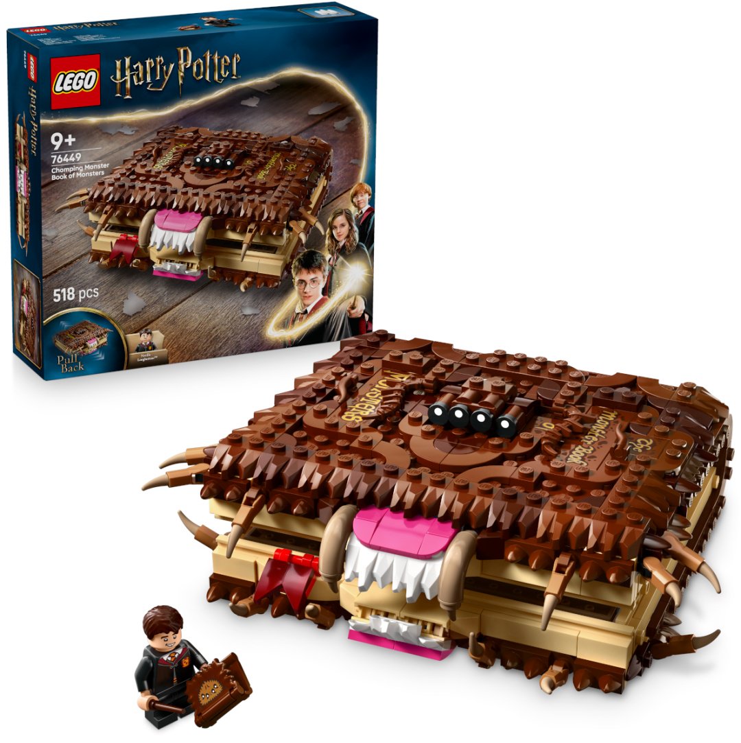 Конструктор LEGO Кусучая Чудовищная книга о чудовищах Harry Potter, деталей 518 шт