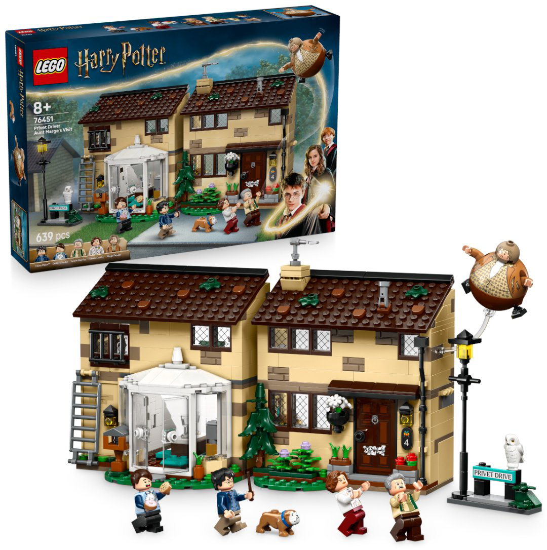 Конструктор LEGO Тисовая улица: визит тётушки Мардж Harry Potter, деталей 639 шт