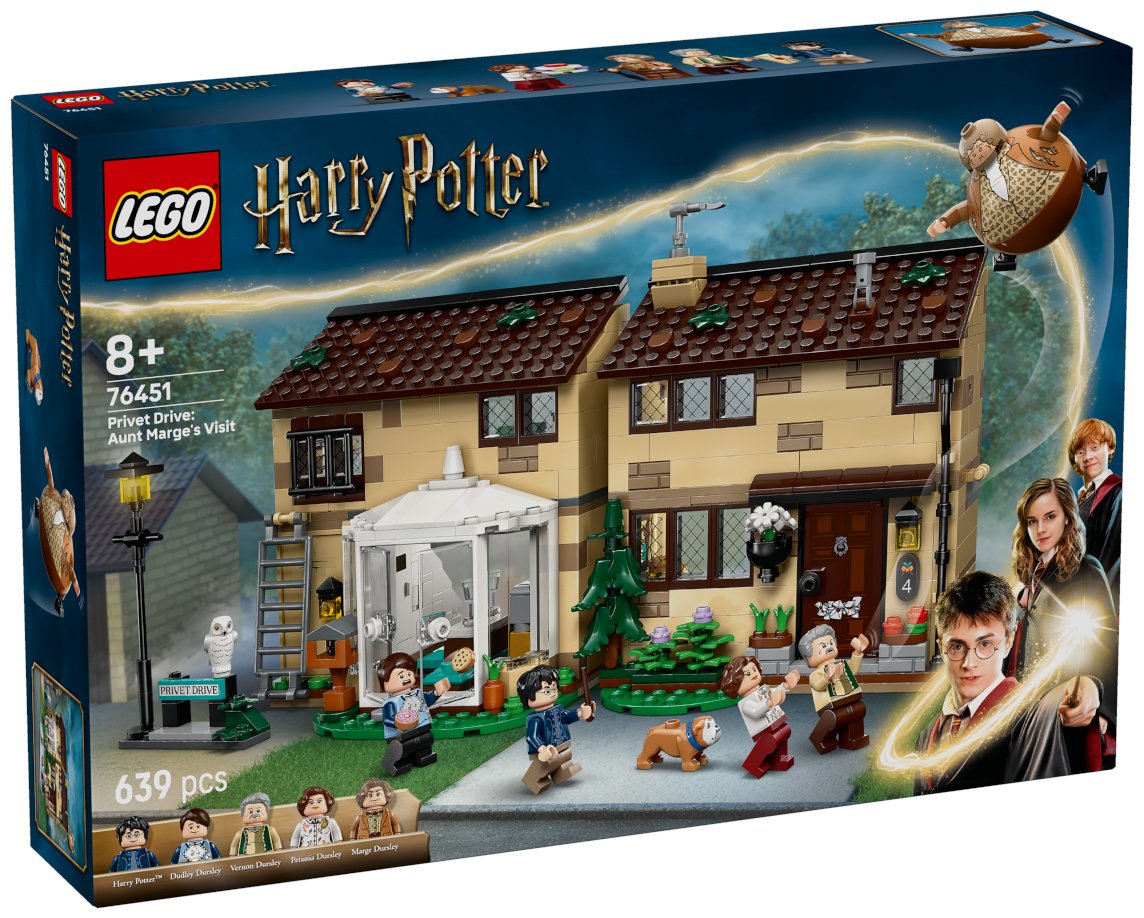 Конструктор LEGO Тисовая улица: визит тётушки Мардж Harry Potter, деталей 639 шт - ForteMarket Конструктор LEGO Тисовая улица: визит тётушки Мардж Harry Potter, деталей 639 шт купить,0