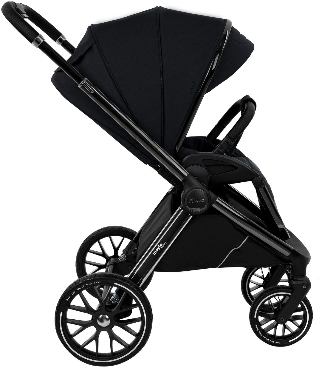 Коляска универсальная 3 в 1 Pituso Luxury LXR/999, черный купить,0