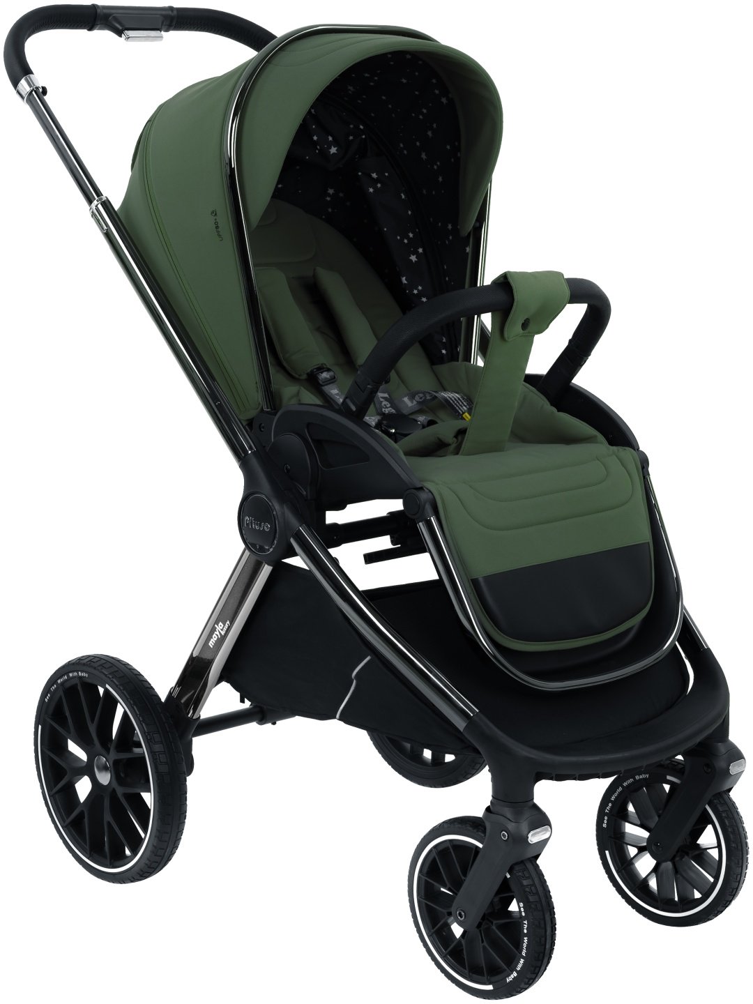 Коляска универсальная 3 в 1 Pituso Luxury LXR/999, зеленый - ForteMarket Коляска универсальная 3 в 1 Pituso Luxury LXR/999, зеленый купить,0