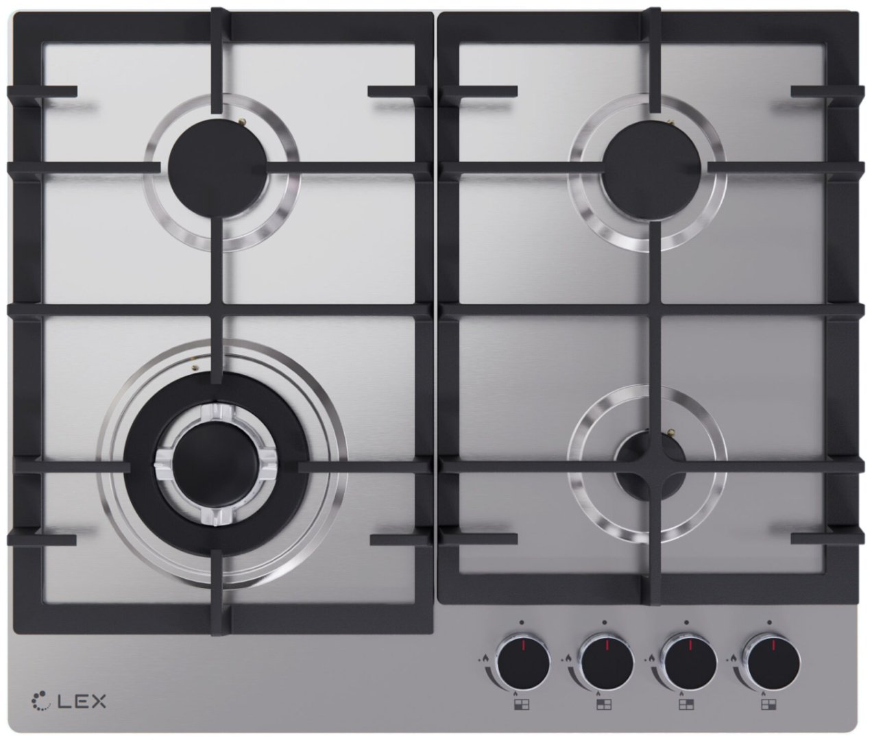 Варочная поверхность LEX GVS 645 IX стальной купить,NaN