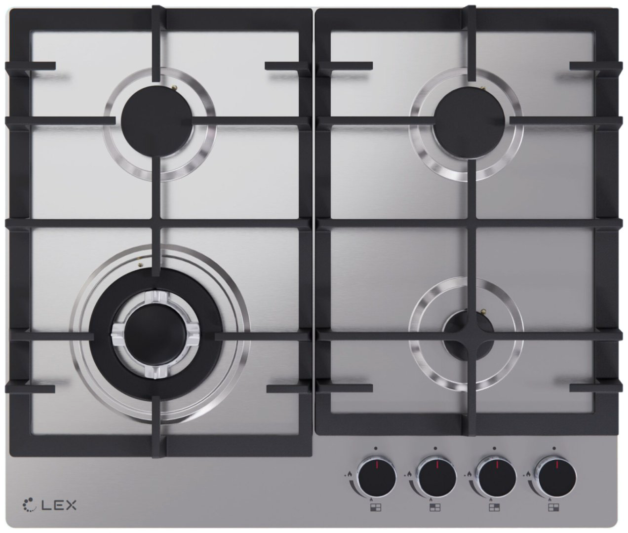 Варочная поверхность LEX GVS 645 IX стальной купить,NaN