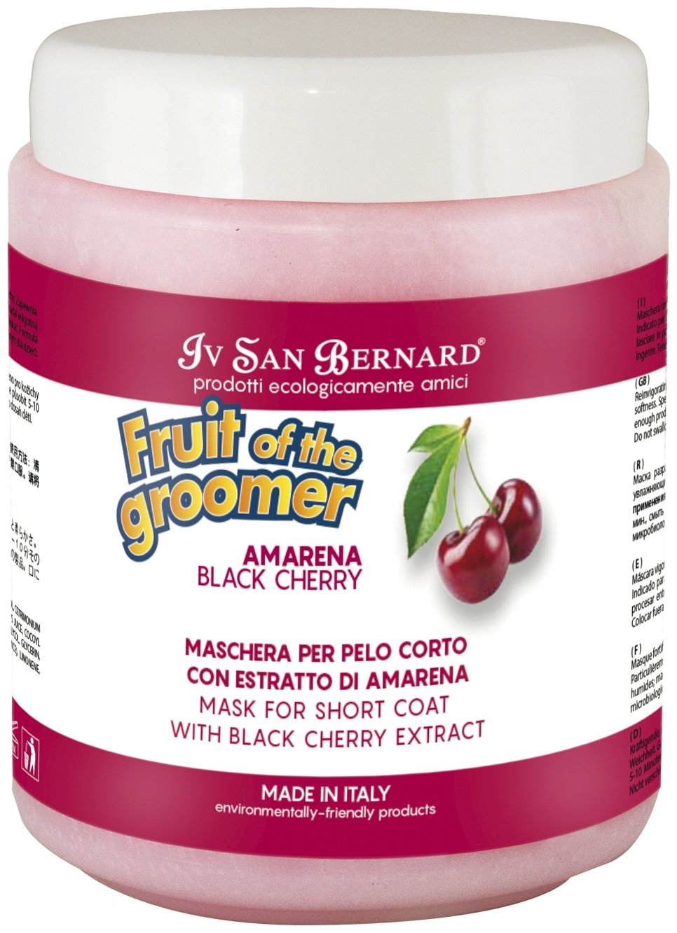 Уход Iv San Bernard Black Cherry NMASAM1000 для короткой шерсти 1000 мл