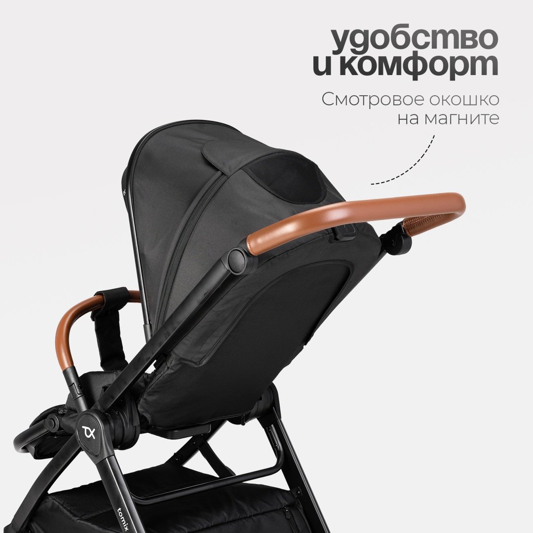 Коляска универсальная 2 в 1 TOMIX Eclipse, черный - ForteMarket Коляска универсальная 2 в 1 TOMIX Eclipse, черный купить,0