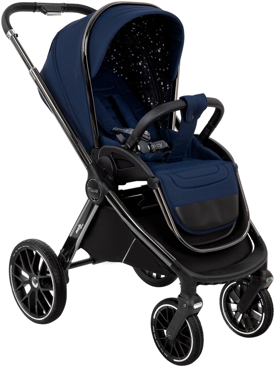 Коляска универсальная 3 в 1 Pituso Luxury LXR/999, синий - ForteMarket Коляска универсальная 3 в 1 Pituso Luxury LXR/999, синий купить,0