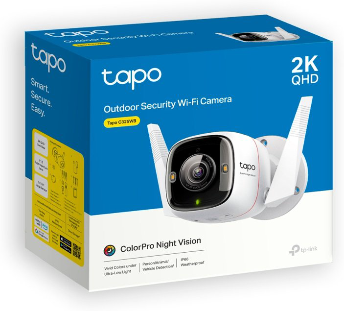 TP-LINK камера видеонаблюдения Tapo C325WB, 4 расширение 2688x1512 - ForteMarket TP-LINK камера видеонаблюдения Tapo C325WB, 4 расширение 2688x1512 купить,52917