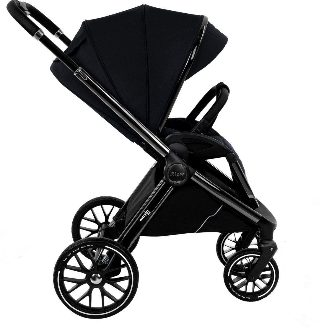 Коляска универсальная 2 в 1 Pituso Mayla lux Black LUX/222, черный купить,0