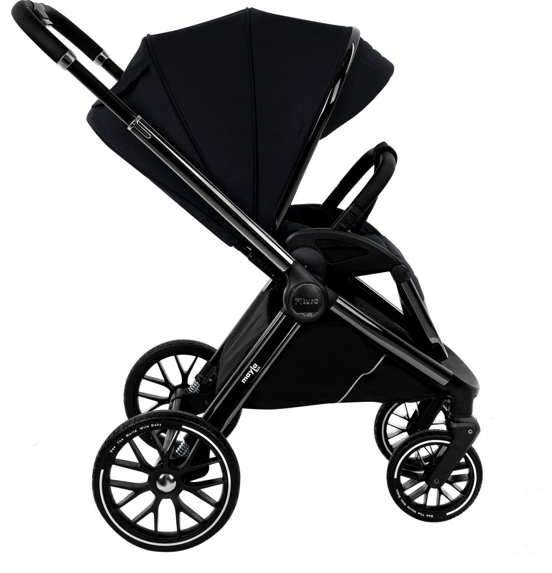 Коляска универсальная 2 в 1 Pituso Mayla lux Black LUX/222, черный купить,196000