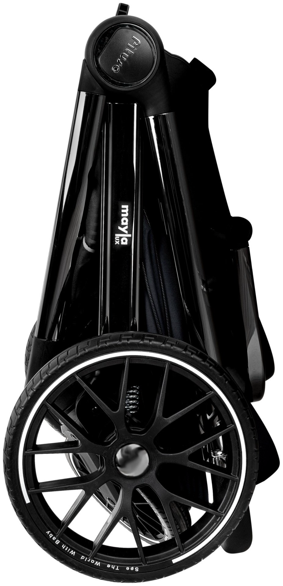 Коляска универсальная 2 в 1 Pituso Mayla lux Black LUX/222, черный купить,196000