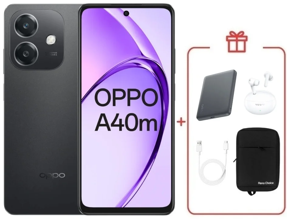 Смартфон Oppo A40M 6/256 Black + подарок купить,NaN