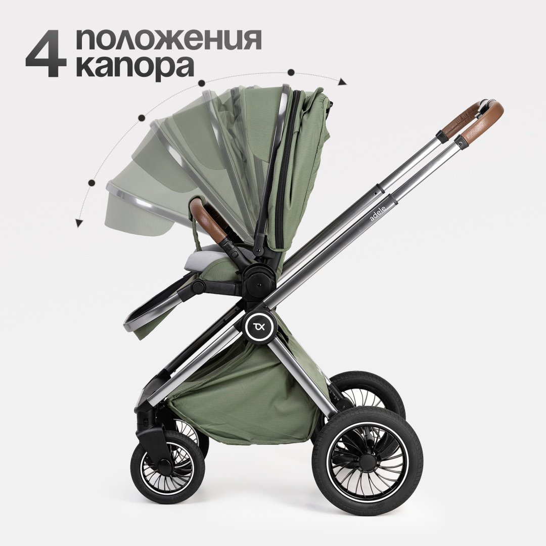Коляска прогулочная TOMIX Adele, оливковый - ForteMarket Коляска прогулочная TOMIX Adele, оливковый купить,0