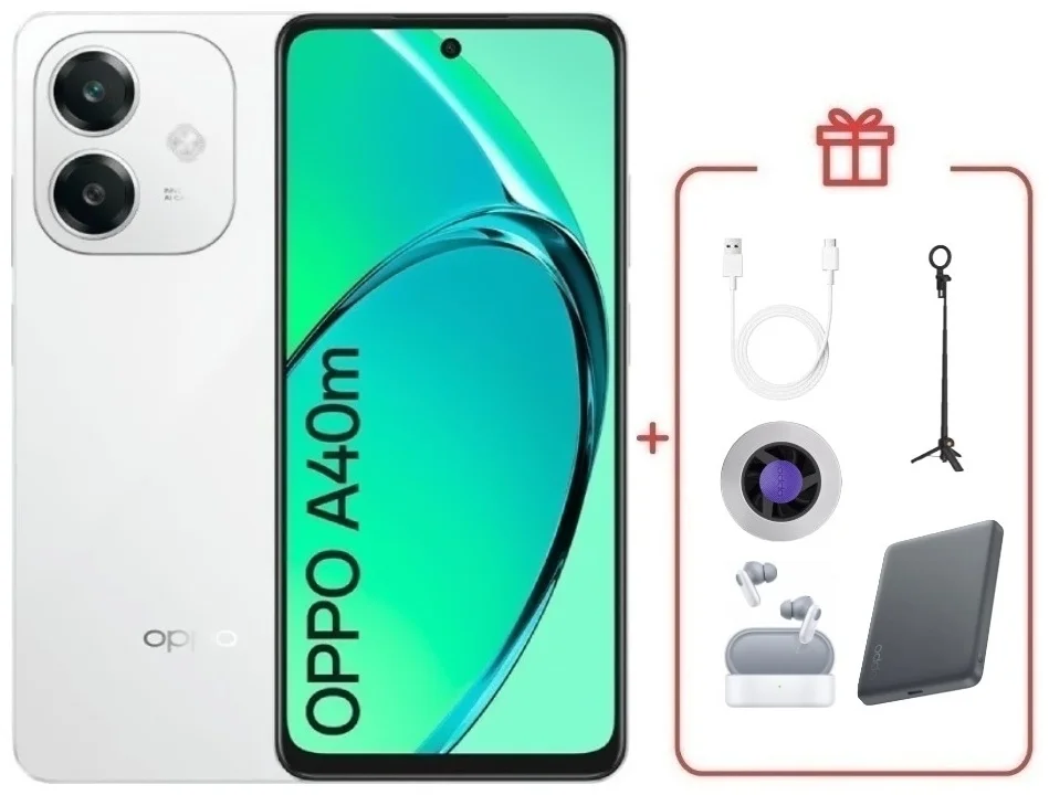 Смартфон Oppo A40M 6/256 White + подарок купить,NaN