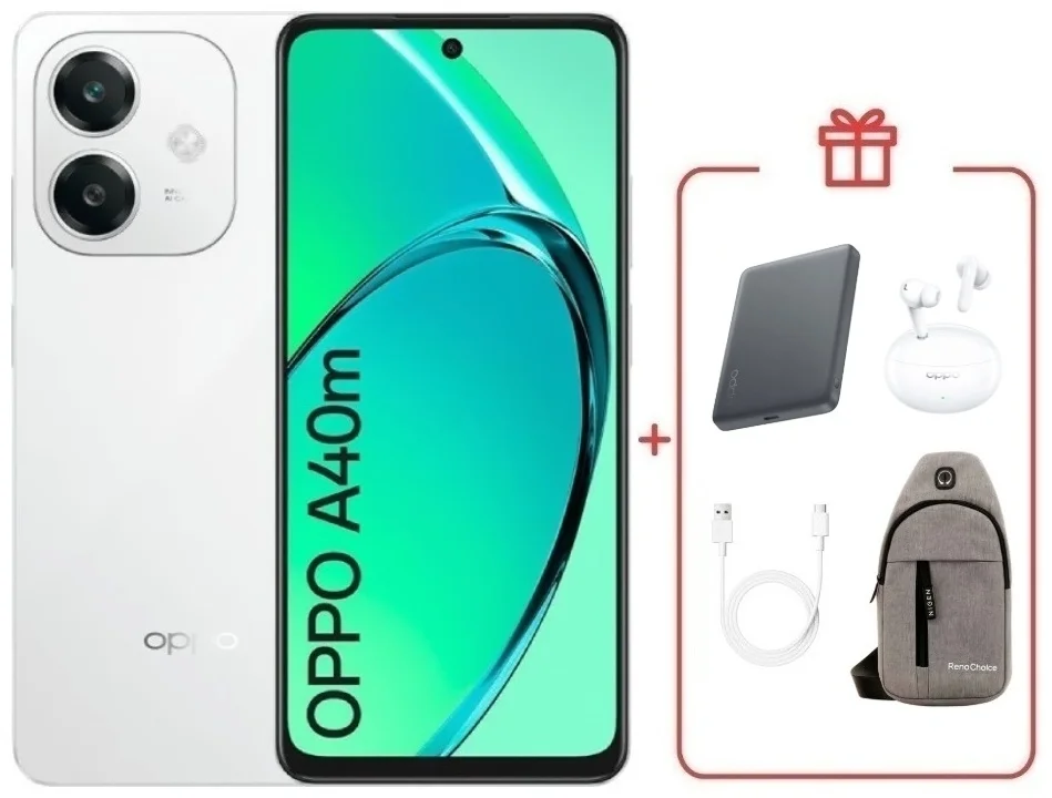 Смартфон Oppo A40M 6/256 White + подарок купить,NaN