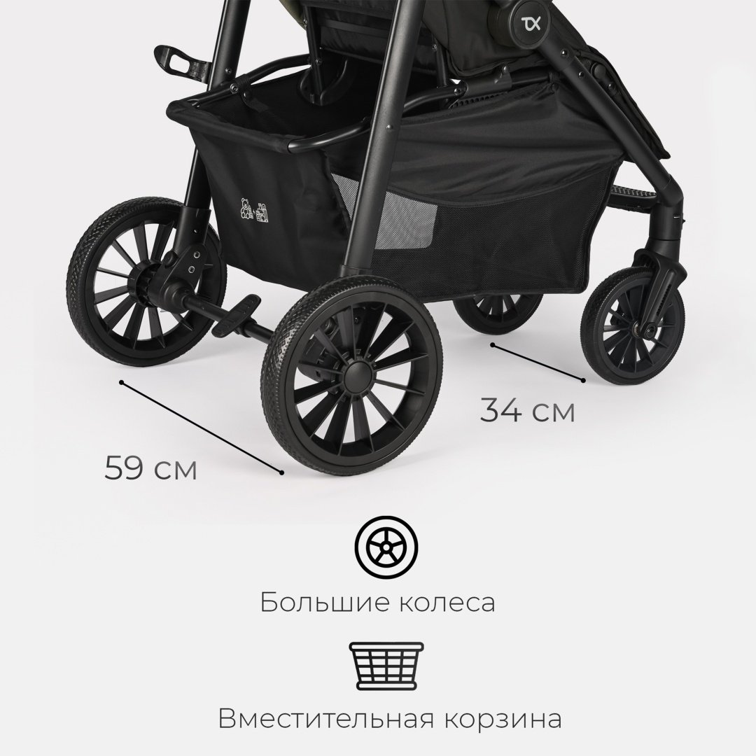 Коляска прогулочная TOMIX Urban, оливковый купить,0