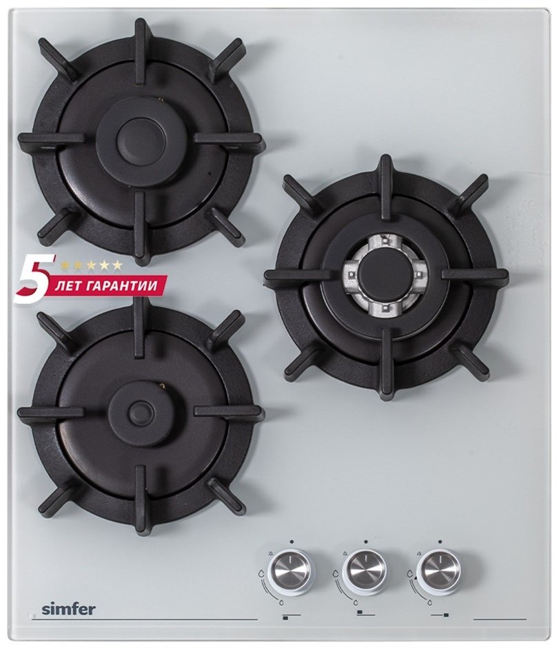 Варочная поверхность Simfer Варочная поверхность газовая Simfer H45N35W571 белый