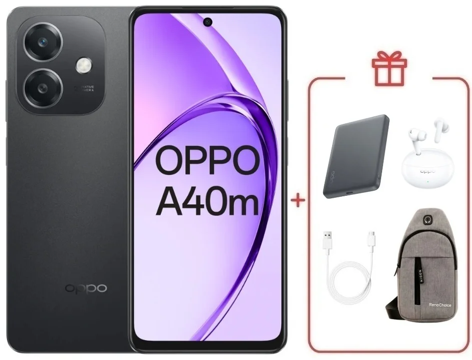 Смартфон Oppo A40M 6/256 Black + подарок купить,NaN