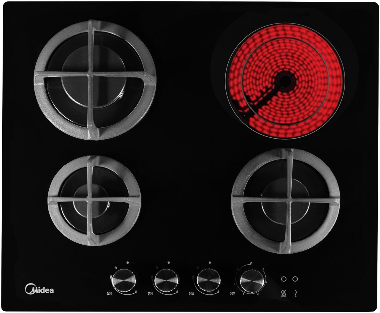 Варочная поверхность Midea MCC-B63G1H черный купить,NaN