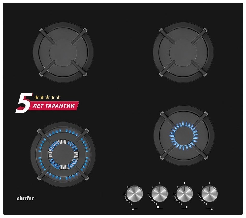 Варочная поверхность Simfer H60N41B571 черный