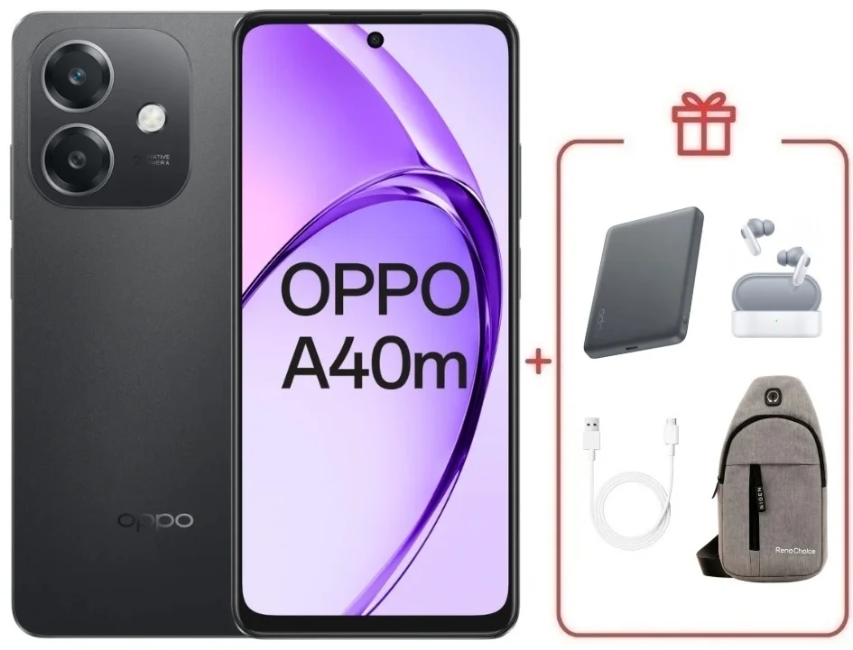 Смартфон Oppo A40M 6/256 Black + подарок купить,NaN