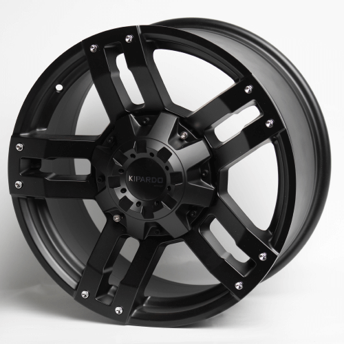 Комплект дисков Kipardo 85136 5х150 R18х8,5 СВ110,1 ЕТ35 Satin Black+Rivets купить,NaN