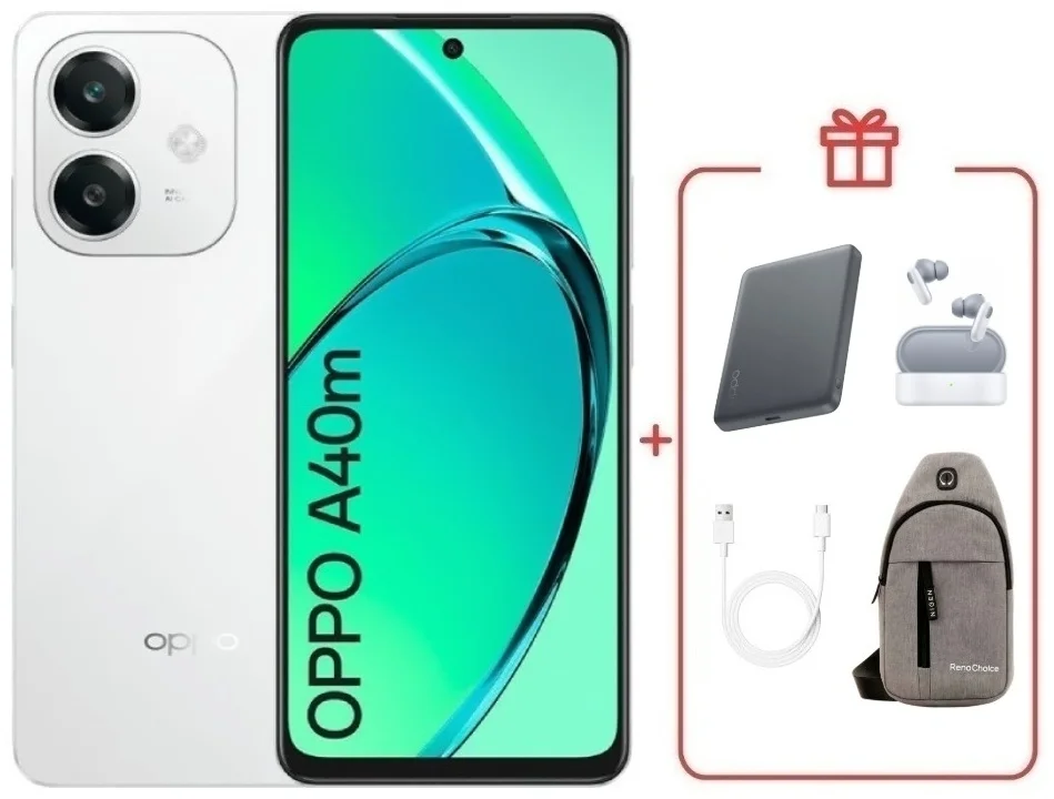 Смартфон Oppo A40M 6/256 White + подарок купить,NaN