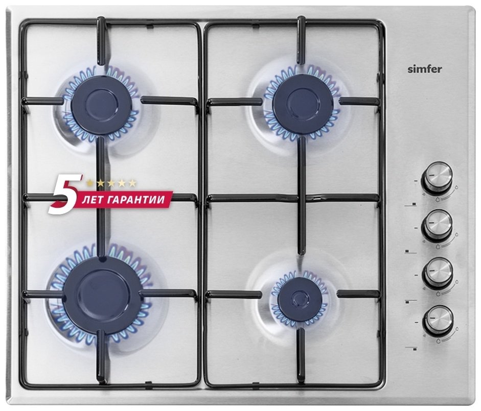 Варочная поверхность Simfer H60Q40M400 серебристый