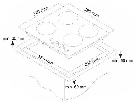 Варочная поверхность Simfer H60Q40M400 серебристый
