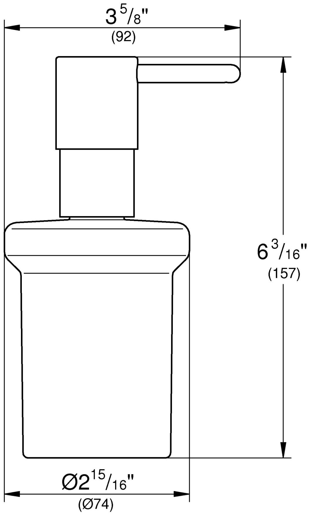 Диспенсер для жидкого мыла Grohe Essentials