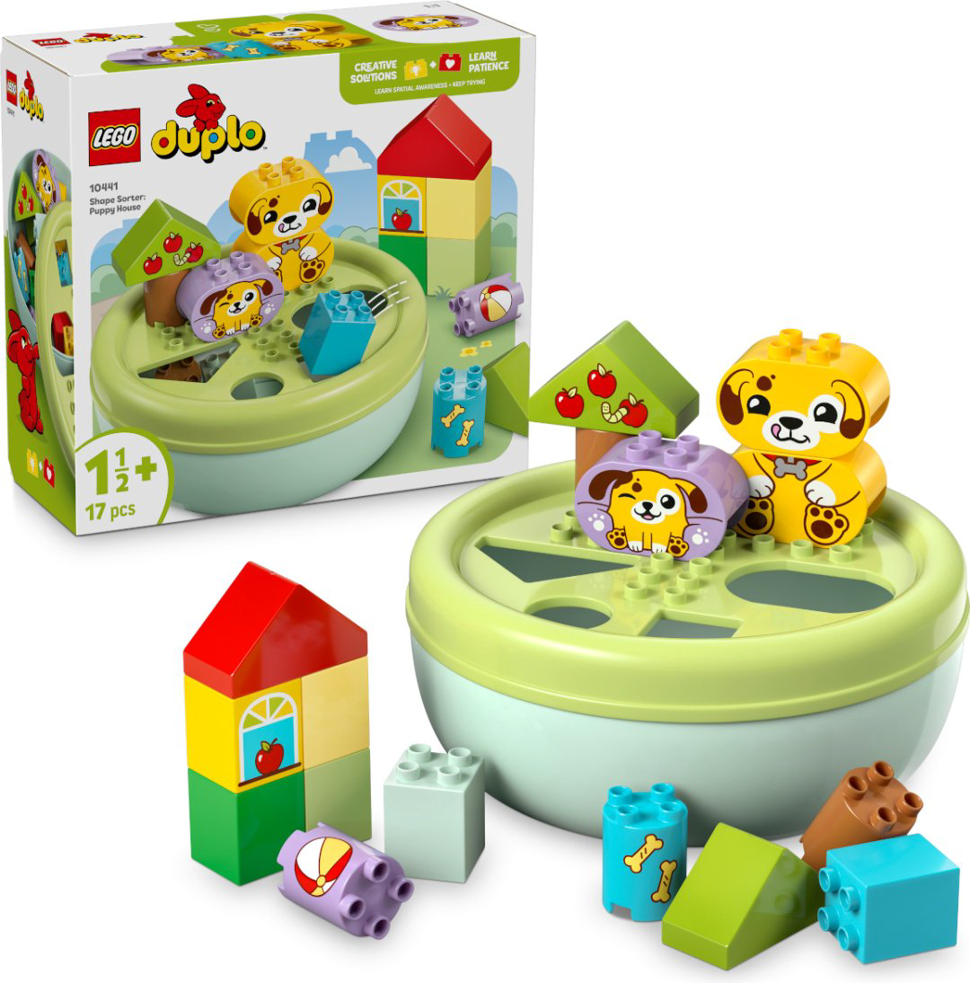 Конструктор LEGO DUPLO Сортер: домик для щенка, деталей 17 шт