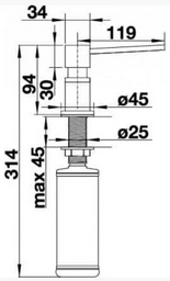 Диспенсер для жидкого мыла Blanco 525815