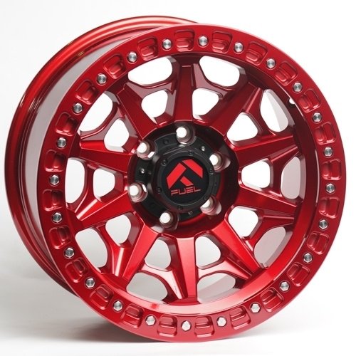 Комплект дисков Kipardo 166 6х139,7 R18х9 СВ110 ЕТ0 Red+Rivets TR купить,507520