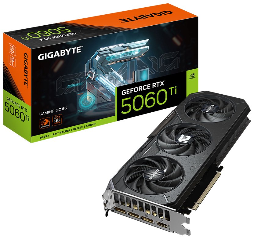 Видеокарта GIGABYTE (GV-N506TGAMING OC-8GD) RTX5060Ti GAMING OC 8G 8 Гб купить,0