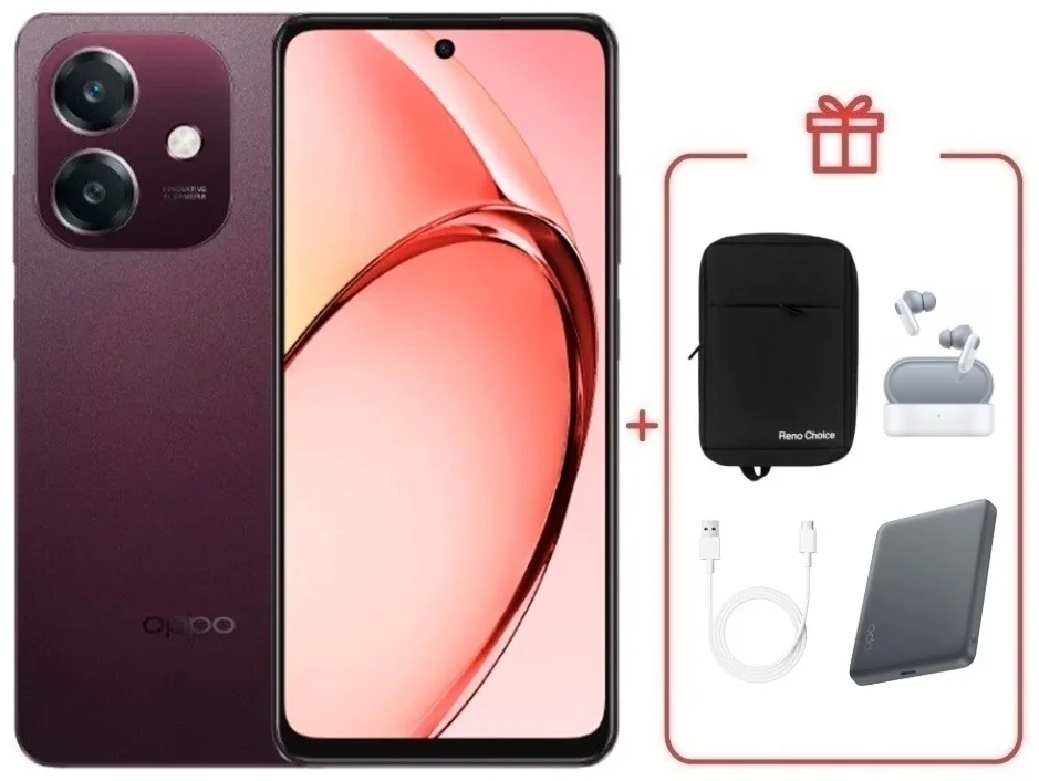 Смартфон Oppo A5i 4/128 Nebula Red + подарок купить,NaN