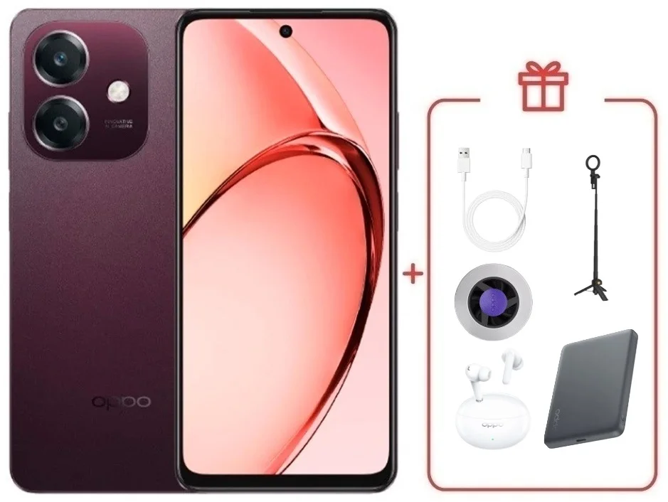 Смартфон Oppo A5i 4/128 Nebula Red + подарок купить,NaN