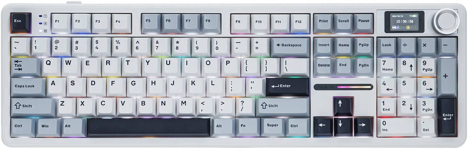 Клавиатура Aula F108 Pro белая купить,NaN