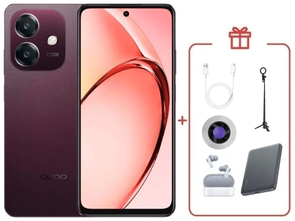 Смартфон Oppo A5i 4/128 Nebula Red + подарок купить,NaN