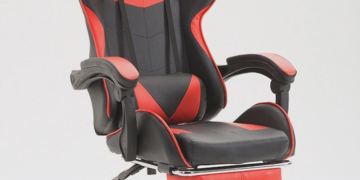 Игровое кресло ATLANTA мебель GC-1050, черный, красный