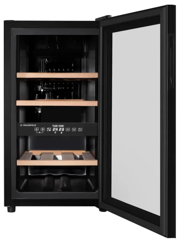 Винный шкаф MAUNFELD MFWC-50D16 черный купить,NaN
