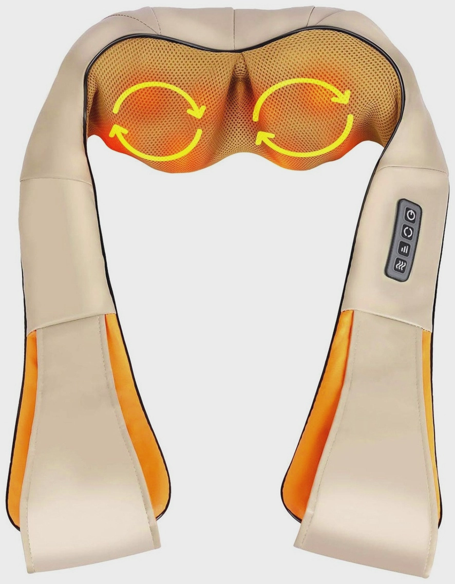 Массажер Massager of Neck Kneading MS-090 воротник вибрационный, разогревающий