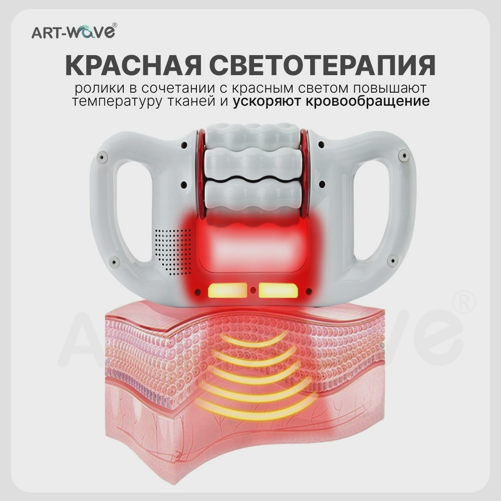 Массажер ART-Wave JL-801 ручной вибрационный, раскатывающий