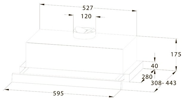 Вытяжка Midea MH 60P205 W белый купить,NaN