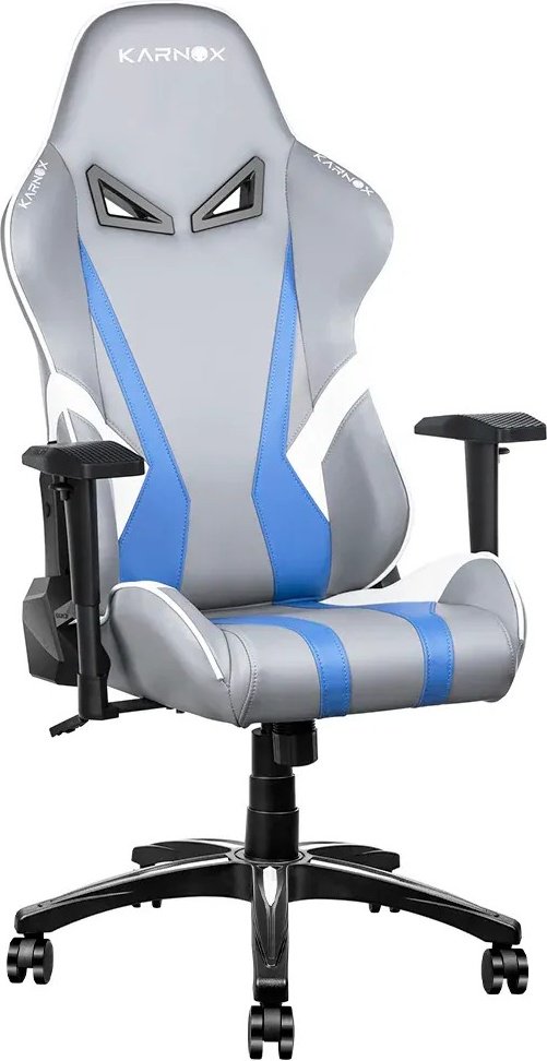 Игровое кресло Karnox Hero Lava Edition Blue, KX800105-LA	, белый, голубой
